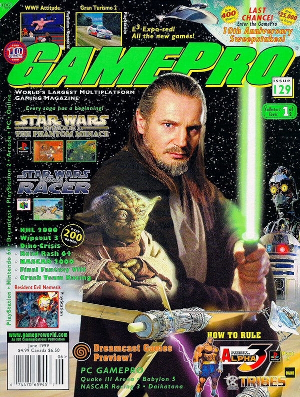 GamePro 129 (Jun 1999) Star Wars Episode I   The Phantom Menace cover